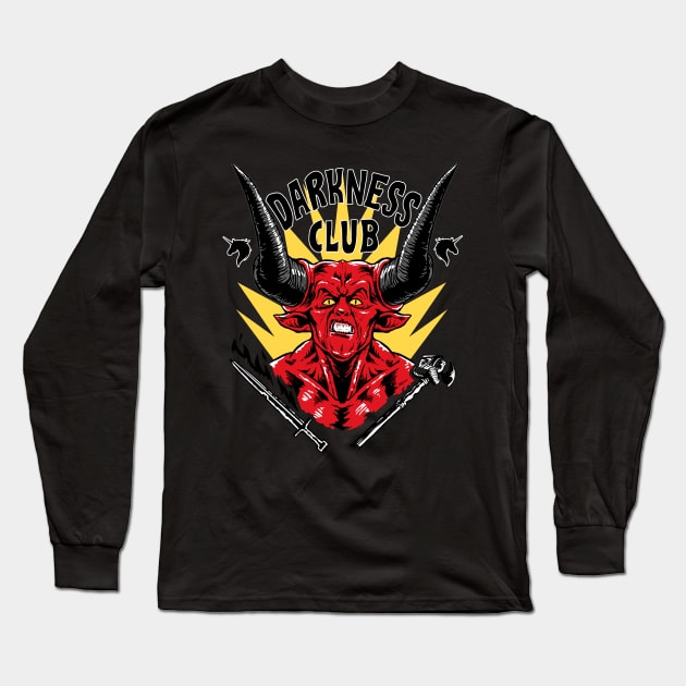 Darkness Club Long Sleeve T-Shirt by Andriu